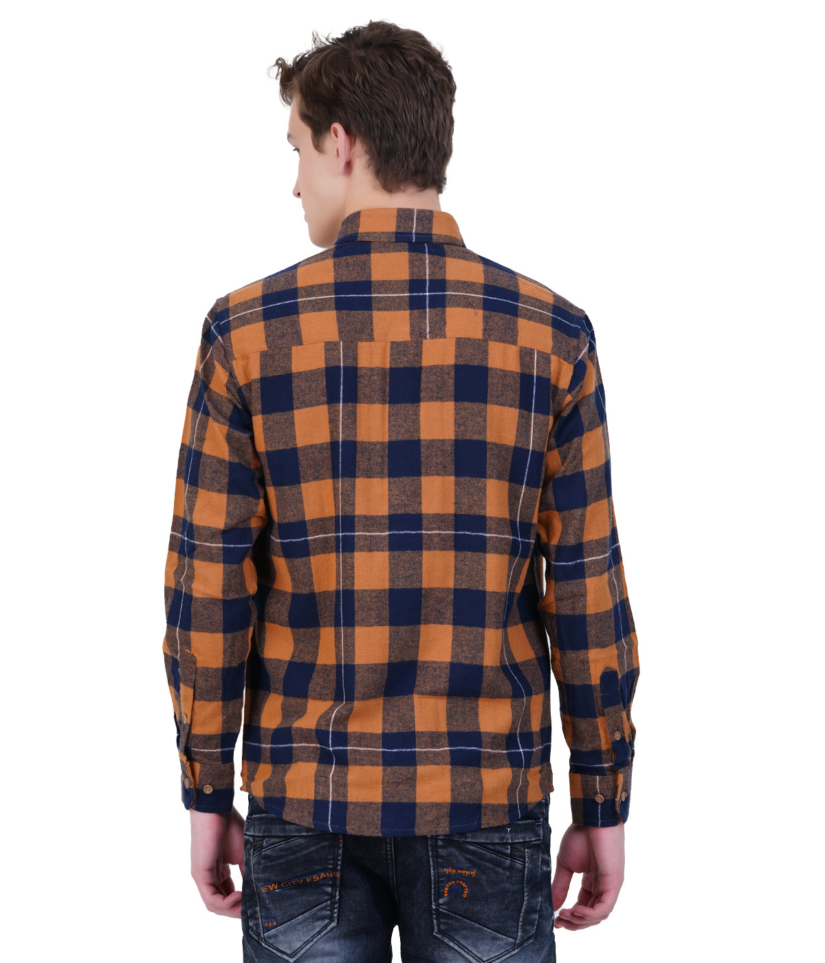 Brown Flannel Long Sleeve Shirt