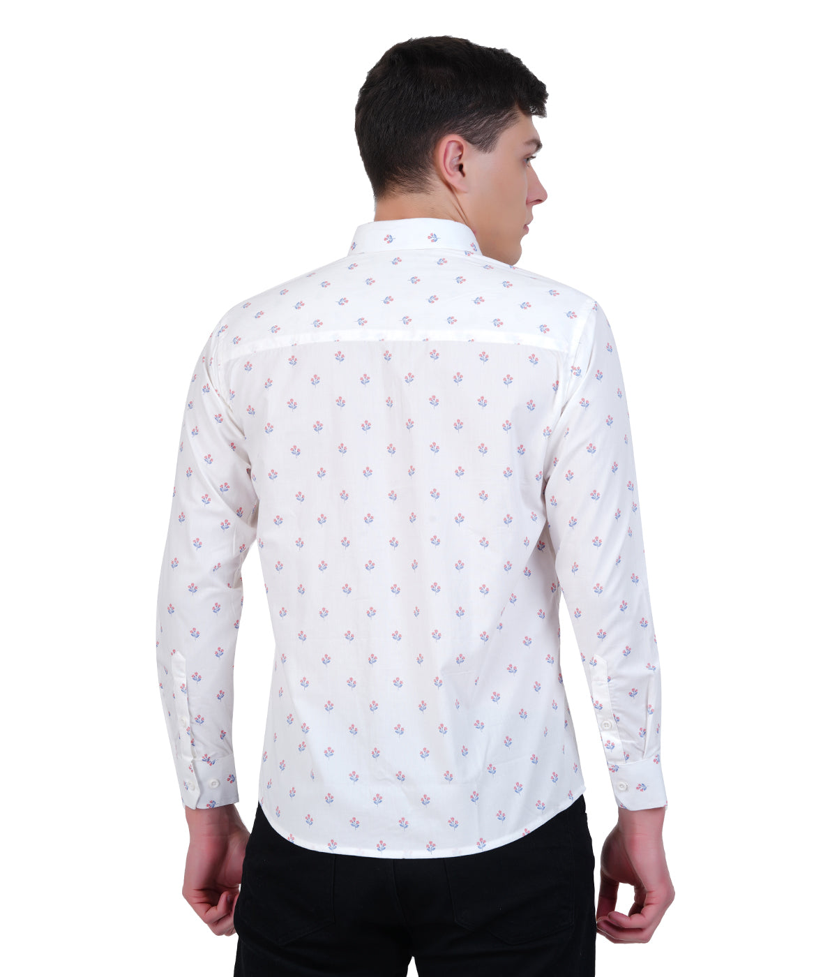 Flower Print Long Sleeve Shirt