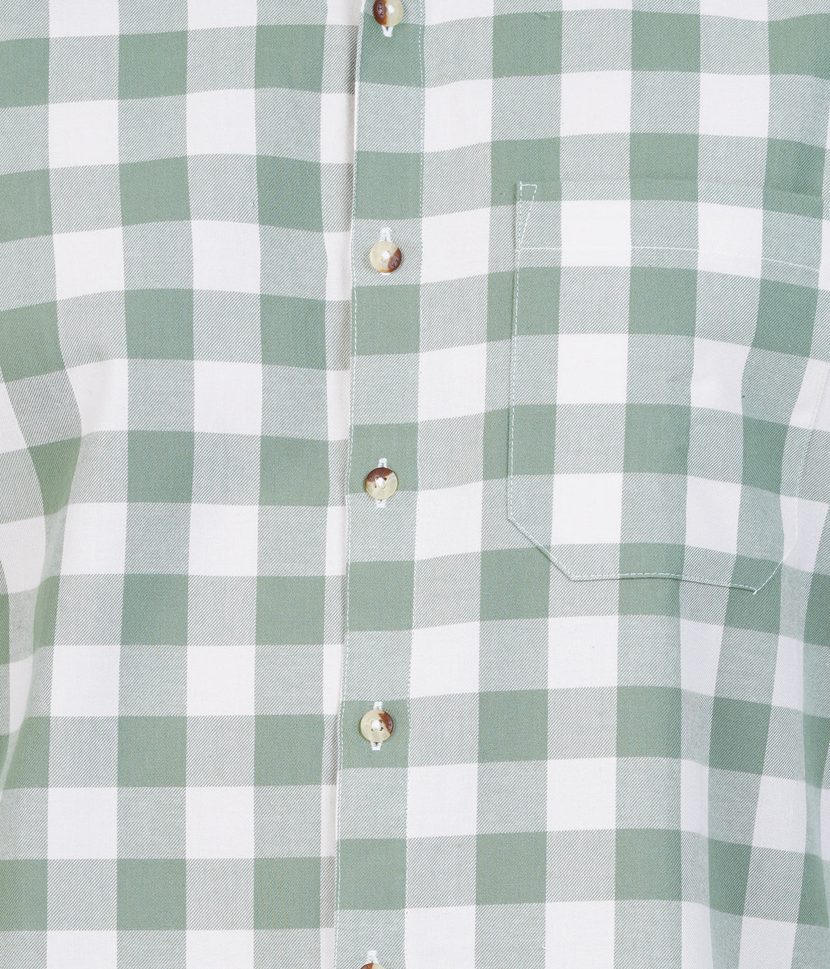 Green Check Long Sleeve Shirt