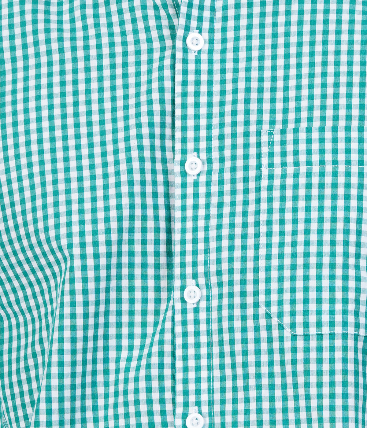 Green Gingham Long Sleeve Shirt