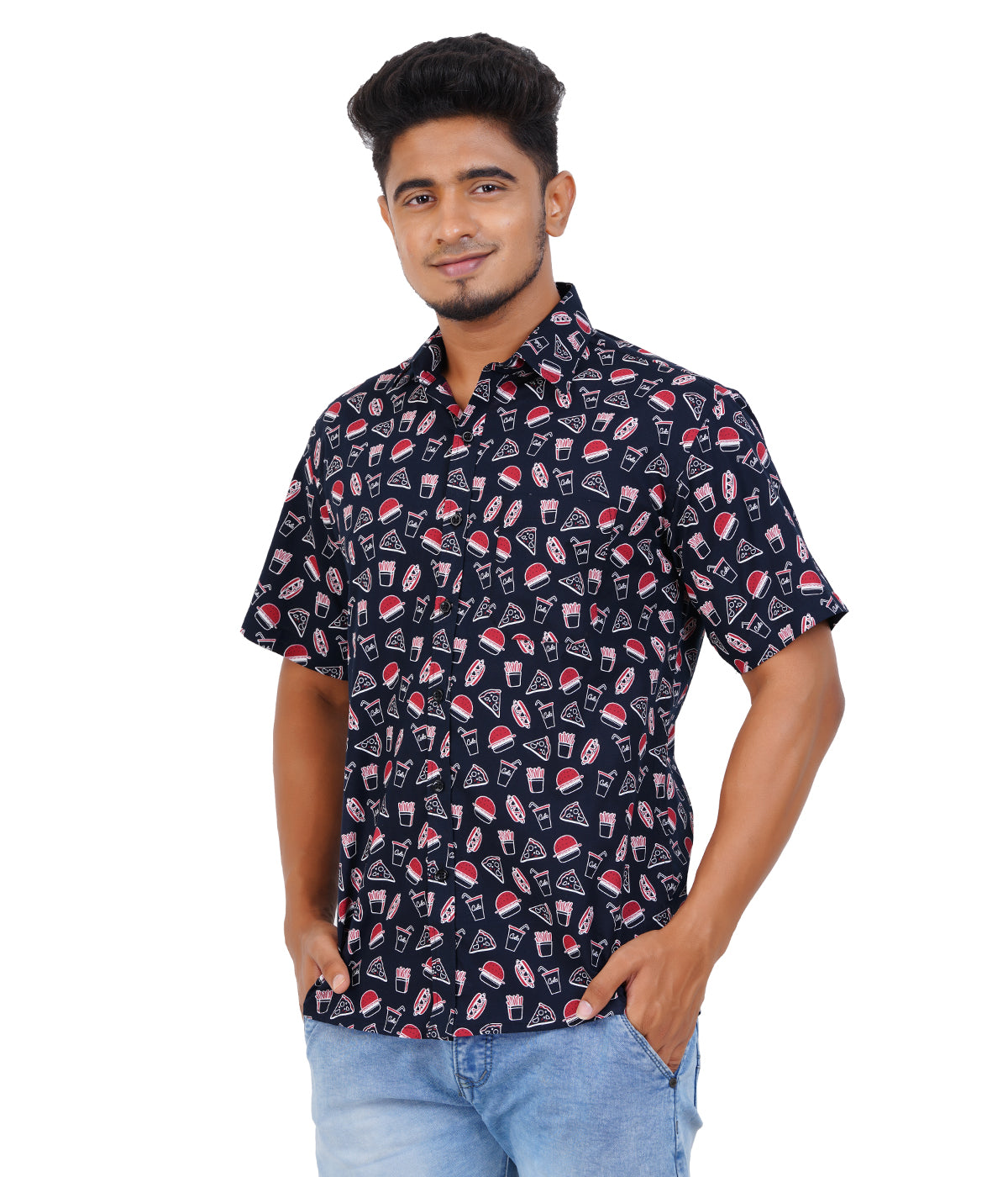 100% Cotton Bite-Night Printed Shirt