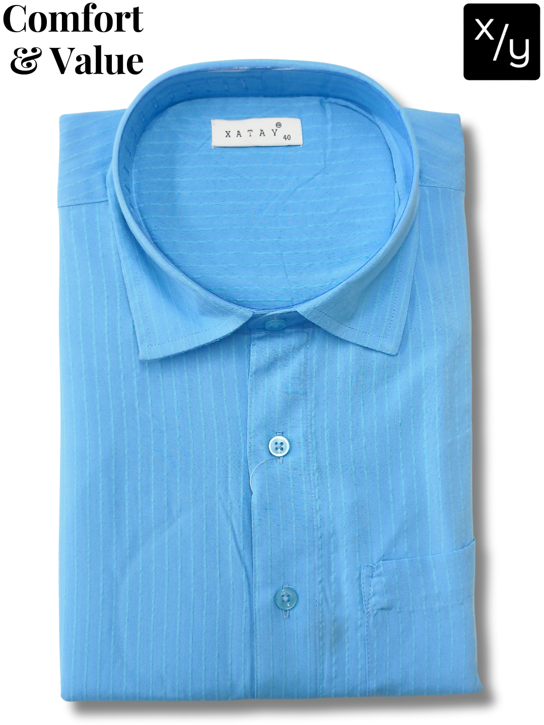 XATAY Blue Strip Cotton Shirt