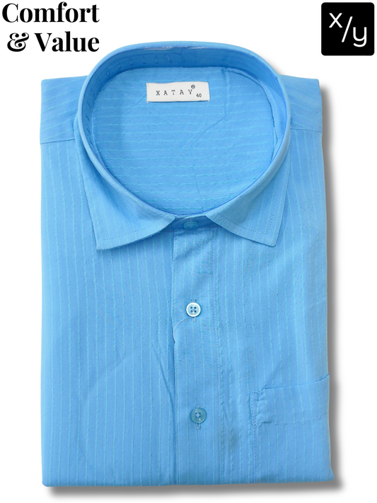 XATAY Blue Strip Cotton Shirt