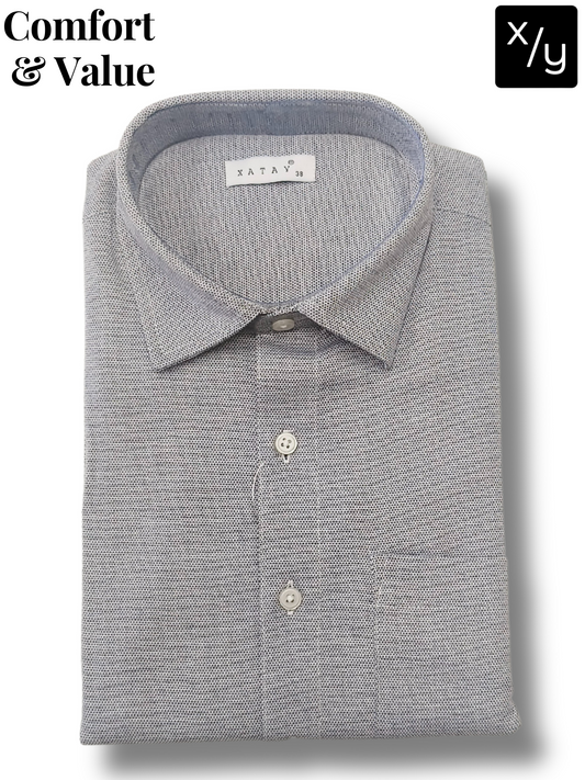 XATAY Grey Doby Cotton Shirt