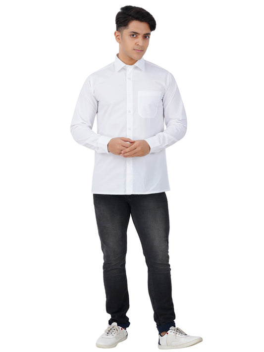 XATAY White Full Sleeve Shirt